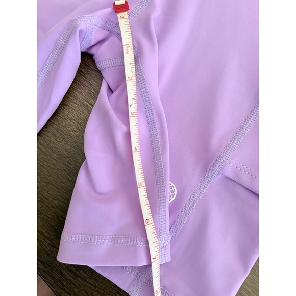 Farmers Market Bike Shorts High Waist Athletic Pocket tennis ball Lavender XS - Picture 6 of 6